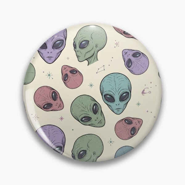 Item preview, Alien Visage - Seamless Pattern. designed and sold by krazzyremo.