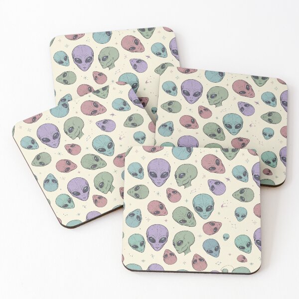 Item preview, Alien Visage - Seamless Pattern. designed and sold by krazzyremo.