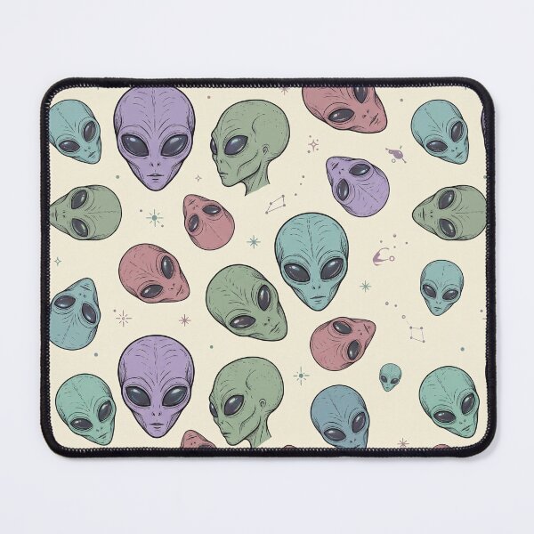 Item preview, Alien Visage - Seamless Pattern. designed and sold by krazzyremo.