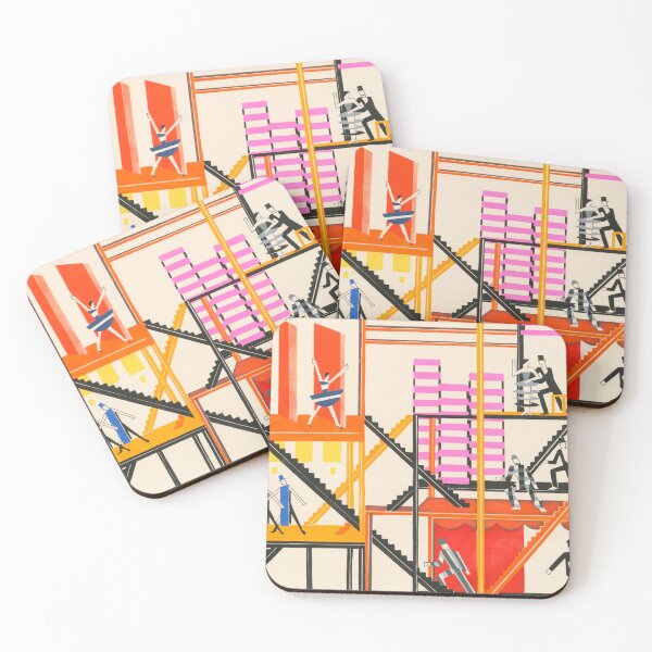 Item preview, BLACK ZIG-ZAG STAIRS designed and sold by THE GOOD FIND.