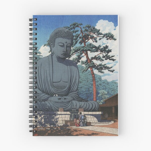Item preview, Great Buddha of Kamakura - Vintage Shin-hanga Japanese Art designed and sold by vekotpu.
