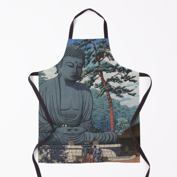 Item preview, Great Buddha of Kamakura - Vintage Shin-hanga Japanese Art designed and sold by vekotpu.
