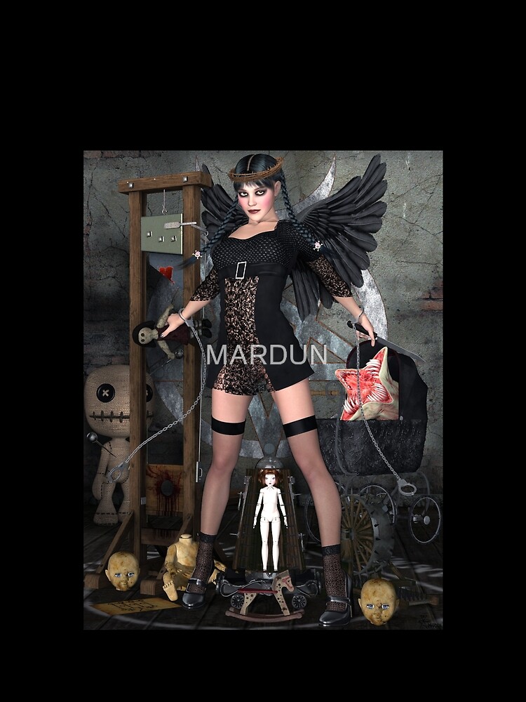 Wednesday Addams Fallen Witch Angel by MARDUN