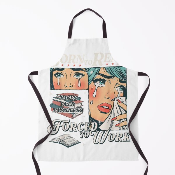 Item preview, Born to Read Vintage Forced to Work Bookish Addict Bookworm T-Shirt designed and sold by Badriiiii.