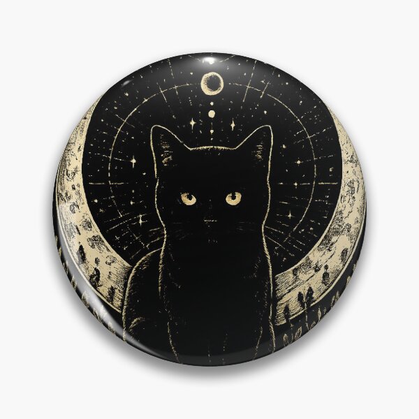 Item preview, Mystic Black Cat Moon Phases | Celestial Witch Aesthetic designed and sold by Mystic & Celestial Art.