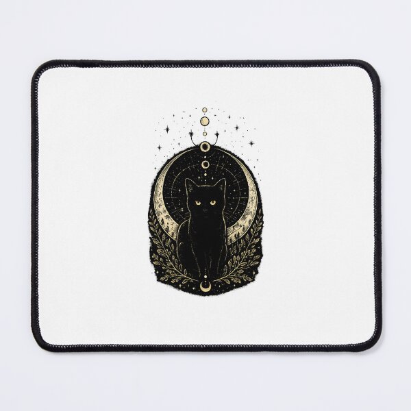 Item preview, Mystic Black Cat Moon Phases | Celestial Witch Aesthetic designed and sold by Mystic & Celestial Art.