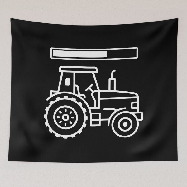 Item preview, Modern Digital Tractor Icon Loading Bar Graphic designed and sold by SplashTastic.