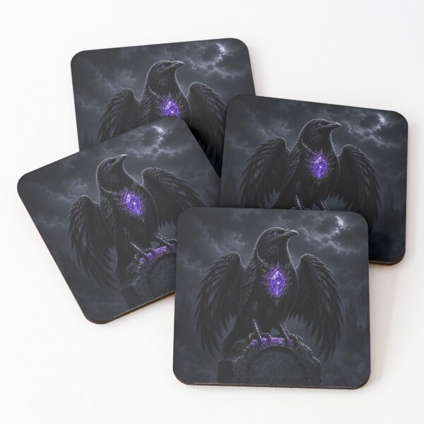 Item preview, Arcane Raven Guardian – Mystery of Midnight Shadows designed and sold by Biaa777.