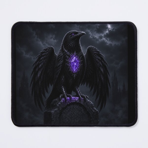 Item preview, Arcane Raven Guardian – Mystery of Midnight Shadows designed and sold by Biaa777.