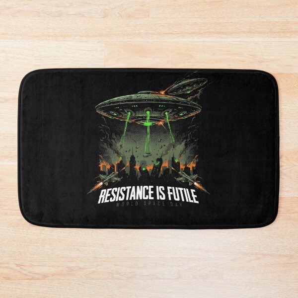 Item preview, Resistance Is Futile World Space Day Alien Invasion UFO Attack T-Shirt v1 designed and sold by DarylWelsh2024.