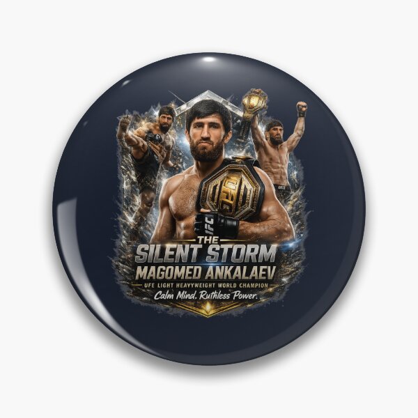 Item preview, Magomed Ankalaev – The Silent Storm | UFC Light Heavyweight Champion Premium Sports Poster designed and sold by tareankush.