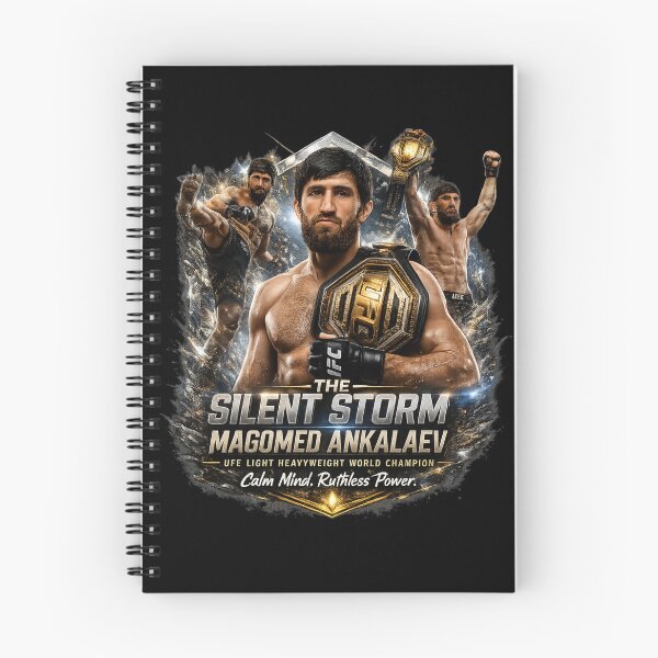 Item preview, Magomed Ankalaev – The Silent Storm | UFC Light Heavyweight Champion Premium Sports Poster designed and sold by tareankush.