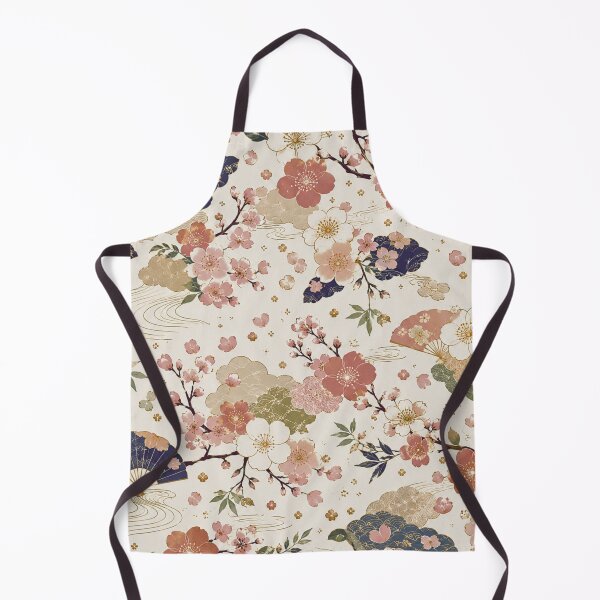Item preview, Japanese Sakura & Folding Fan Seamless Pattern – Soft Pastel Floral Vintage Design designed and sold by Siti Hoiriyah.
