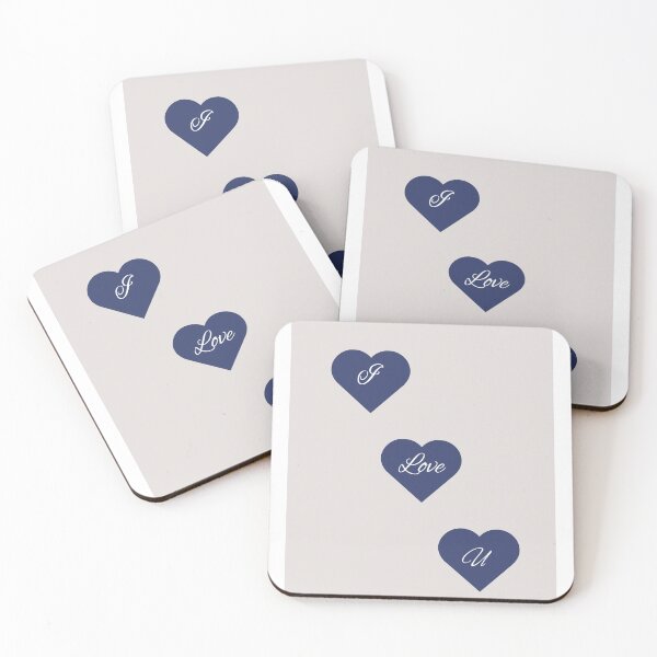 Item preview, Cute I Love U Blue Hearts Romantic  Design designed and sold by Yathvikastyles.