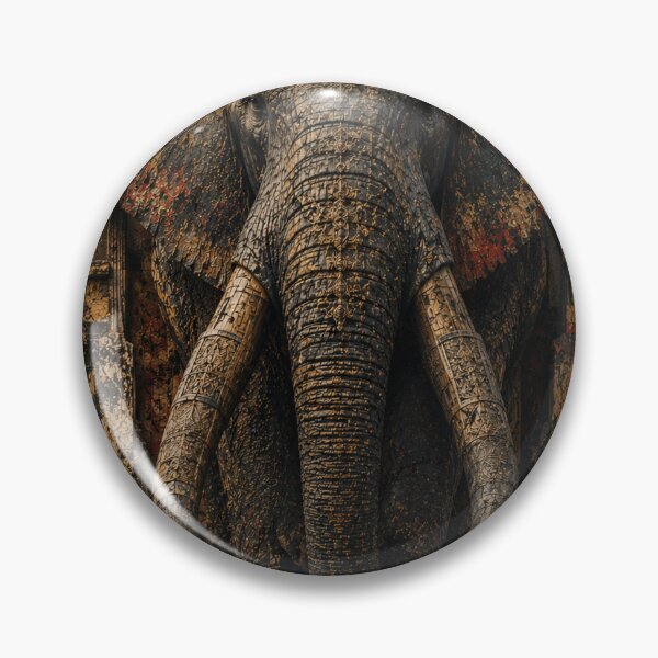 Item preview, Builder Permanence Has A Shape Elephant Industrial Canvas Print designed and sold by SavannaStrikes.