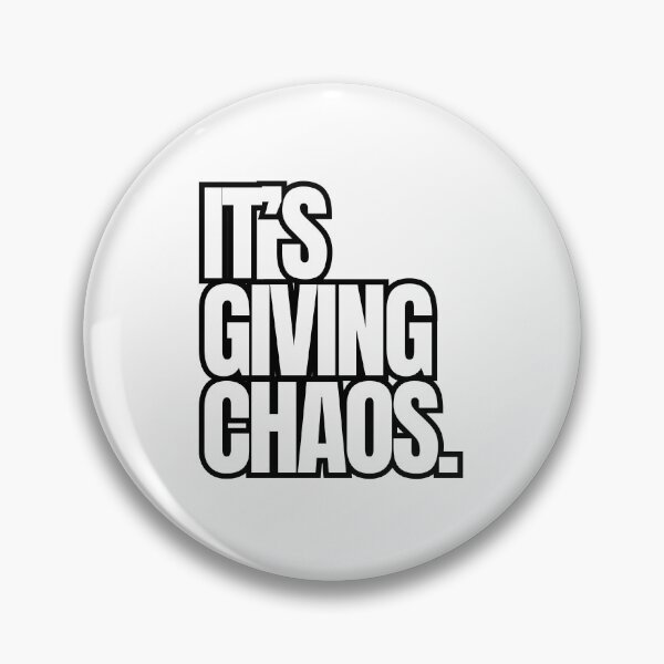 Item preview, It's Giving Chaos. | Funny Gen Z Meme Quote | Minimalist Typography Shirt designed and sold by OveloStudios.