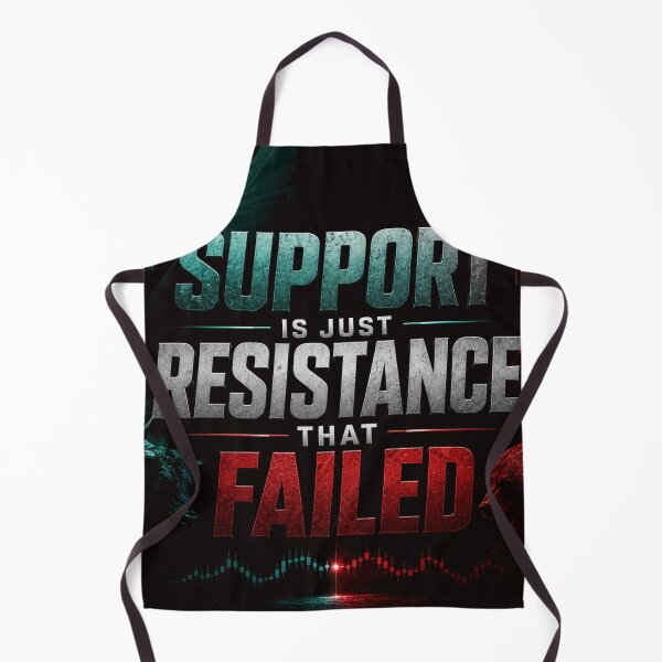Item preview, Support Is Just Resistance That Failed – Trading Motivation designed and sold by SmartMoneyMugs .