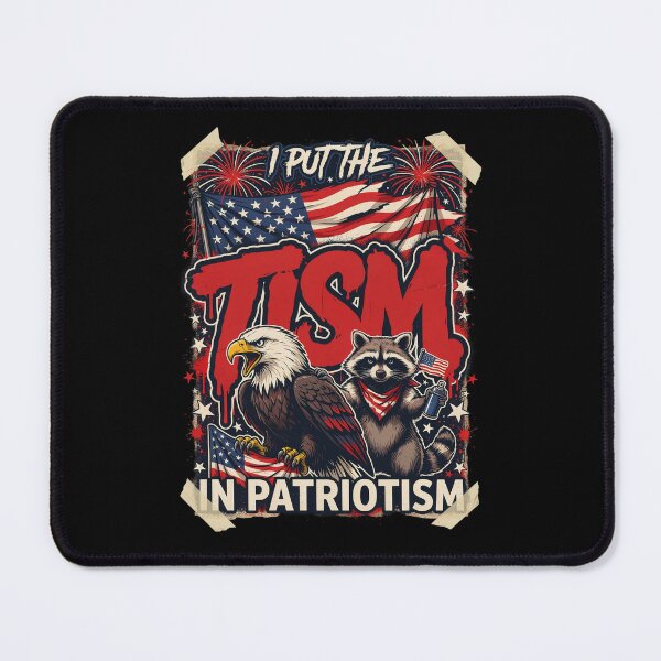 Item preview, I Put The Tism in Patriotism Athletic Eagle designed and sold by Naitsebas.