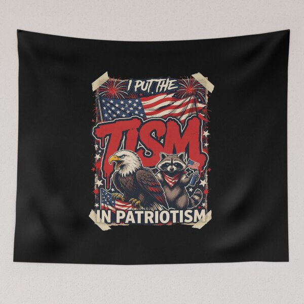 Item preview, I Put The Tism in Patriotism Athletic Eagle designed and sold by Naitsebas.