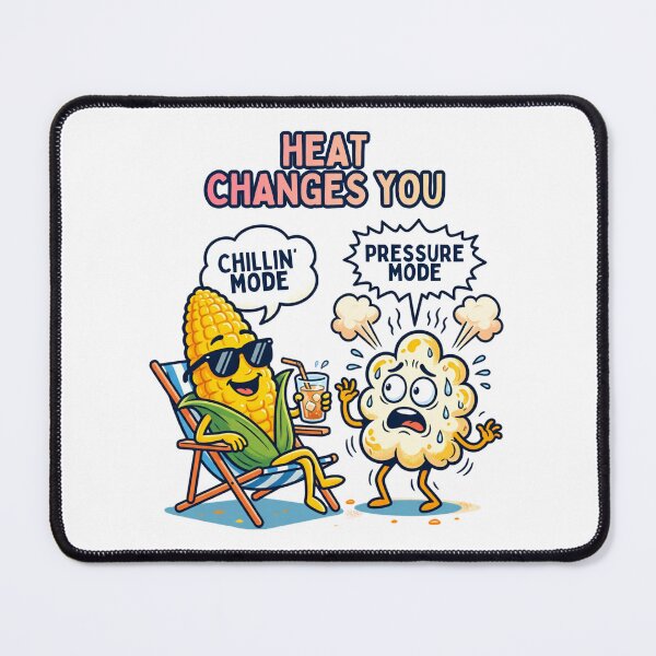 Item preview, Heat Changes You PNG, Funny Corn Popcorn Clipart, Summer Humor Sublimation Design, Retro Cartoon T‑Shirt Graphic, Digital Download designed and sold by laughingshirts.
