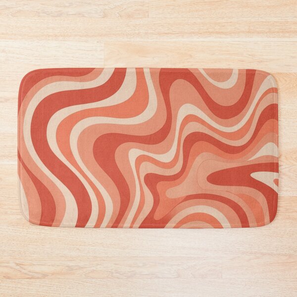 Item preview, Liquid Swirl Retro Abstract in pinks and beach tones, Light Blush, Cream, and White designed and sold by Differenceee.