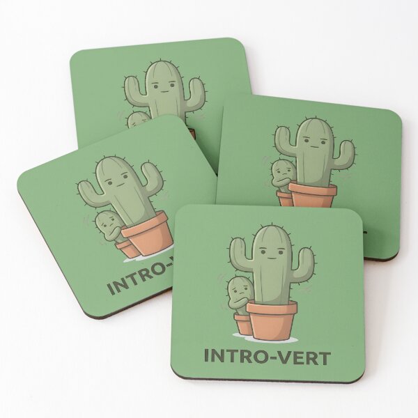 Item preview, Introvert Cactus Pun | Cute Intro-Vert Funny Plant designed and sold by Nabzea.