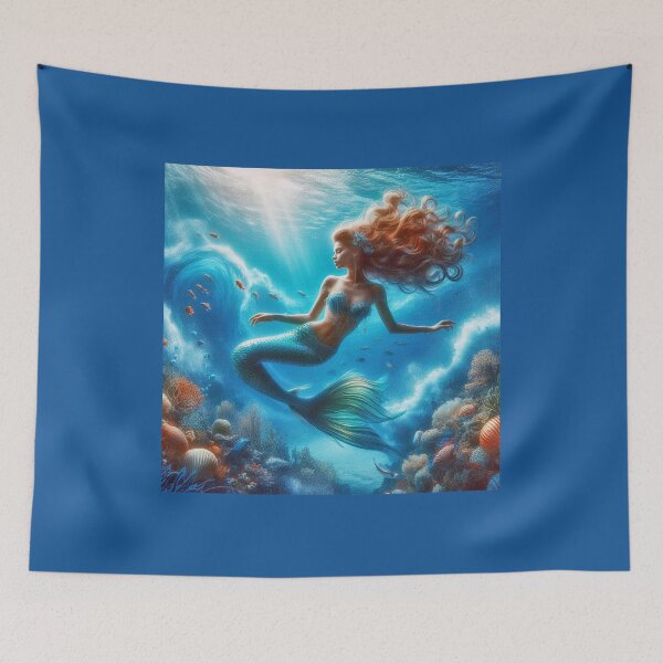 Item preview, Red Haired Mermaid designed and sold by CarolM.