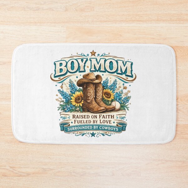 Item preview, Boy Mom : Raised on Faith Fueled by Love Surrounded by Cowboys Western Country Design designed and sold by Divine Boutique.