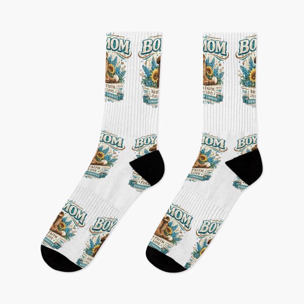 Item preview, Boy Mom : Raised on Faith Fueled by Love Surrounded by Cowboys Western Country Design designed and sold by Divine Boutique.