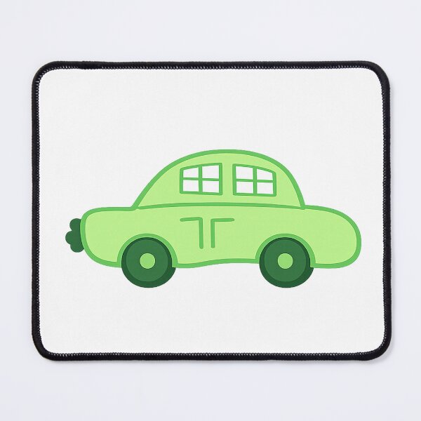 Item preview, Cute Green Car Minimalist Line Art Doodle designed and sold by Stick It Wear It.
