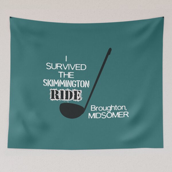 Item preview, I Survived The Skimmington Ride (on Teal) designed and sold by PawsitiveMum3.