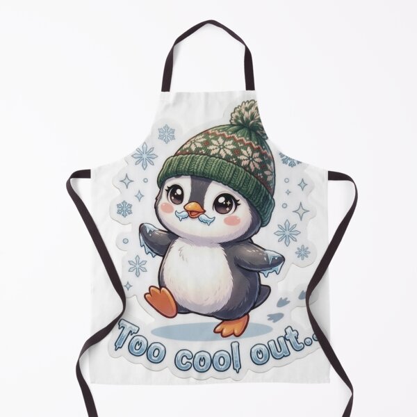 Item preview, Too Cool Out Funny Winter Penguin Sticker designed and sold by Snikdha.