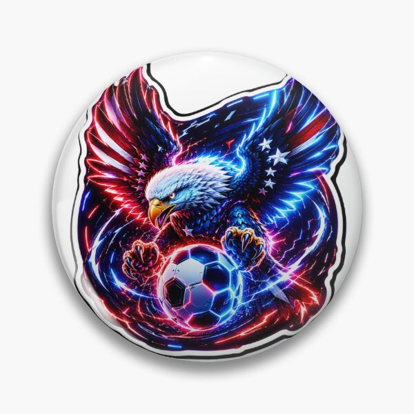 Item preview, USA World Cup 2026 Neon Eagle Sticker designed and sold by MaaroufDesign.