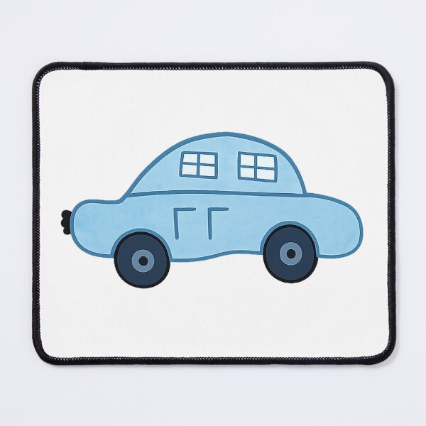 Item preview, Cute Blue Car Minimalist Line Art Doodle designed and sold by Stick It Wear It.