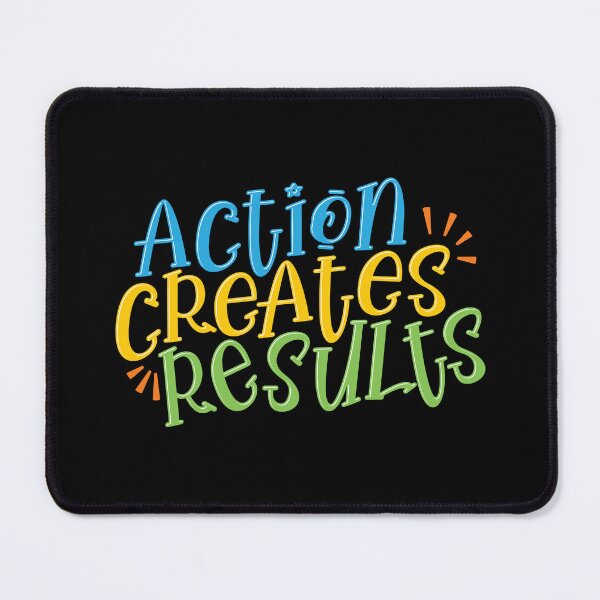 Item preview, Action Creates Results – Motivational designed and sold by Verse & Vibes.