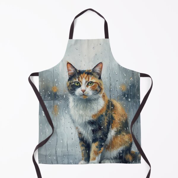 Item preview, Calico Cat Rainy Window Watercolor Painting Art designed and sold by Francis & May.
