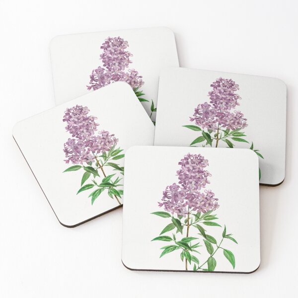 Item preview, Persian Lilac Flowers Botanical Illustration designed and sold by TheRetroArtRoom.