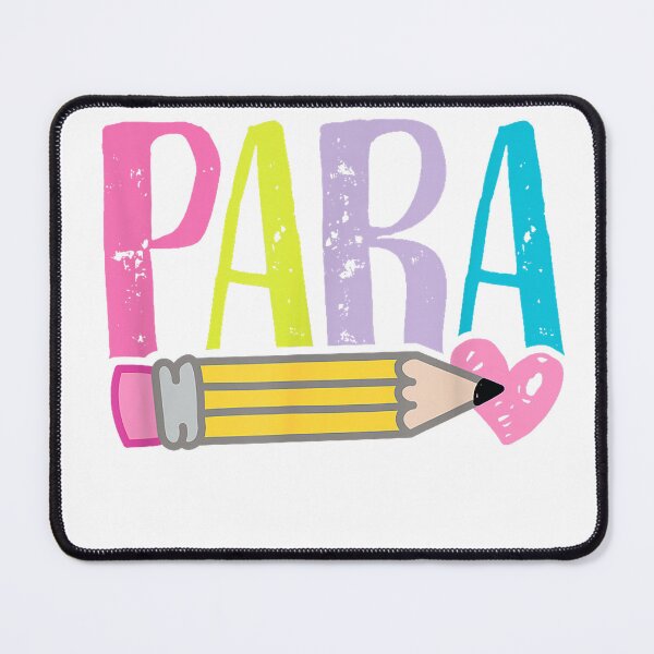 Item preview, Colorful para Teacher - Paraprofessional Cute Pencil T-Shirt designed and sold by DArtfulStudio.