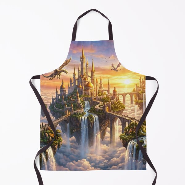 Item preview, Fantasy Floating Kingdom with Dragons designed and sold by FashioonTrends.