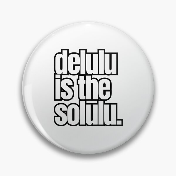 Item preview, Delulu Is the Solulu. | Funny Gen Z Meme | Minimalist Typography Shirt designed and sold by OveloStudios.