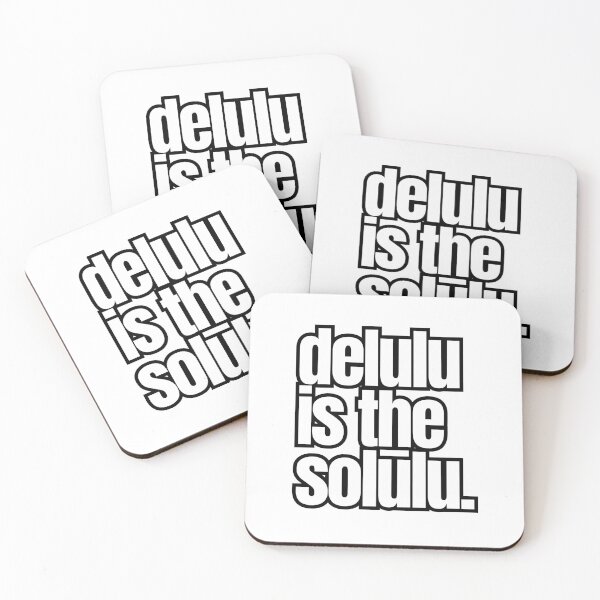 Item preview, Delulu Is the Solulu. | Funny Gen Z Meme | Minimalist Typography Shirt designed and sold by OveloStudios.