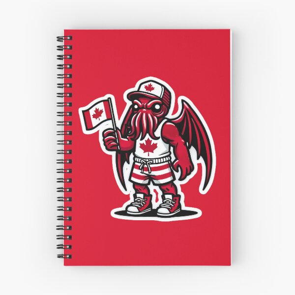 Item preview, Cute Cthulhu Canada Day Maple Leaf Sticker Design designed and sold by PinUpPizzazz.