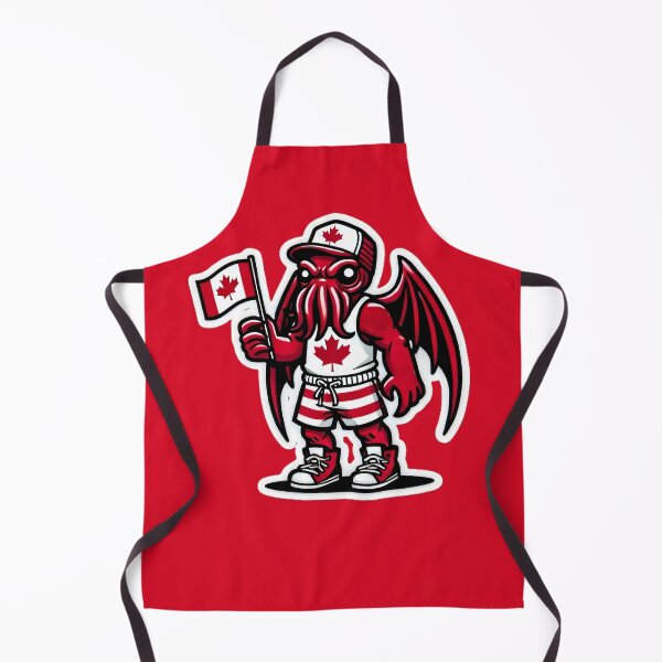 Item preview, Cute Cthulhu Canada Day Maple Leaf Sticker Design designed and sold by PinUpPizzazz.