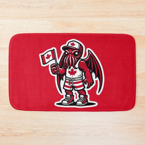 Item preview, Cute Cthulhu Canada Day Maple Leaf Sticker Design designed and sold by PinUpPizzazz.