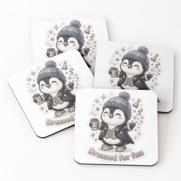 Item preview, Dressed For Fun New Year Party Penguin Sticker designed and sold by Snikdha.