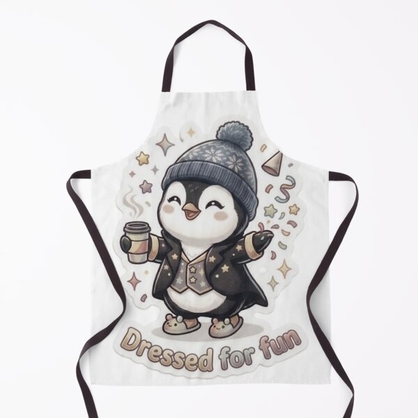 Item preview, Dressed For Fun New Year Party Penguin Sticker designed and sold by Snikdha.
