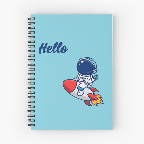 Item preview, Cute Astronaut Riding Rocket - Hello Space designed and sold by SeJaa.