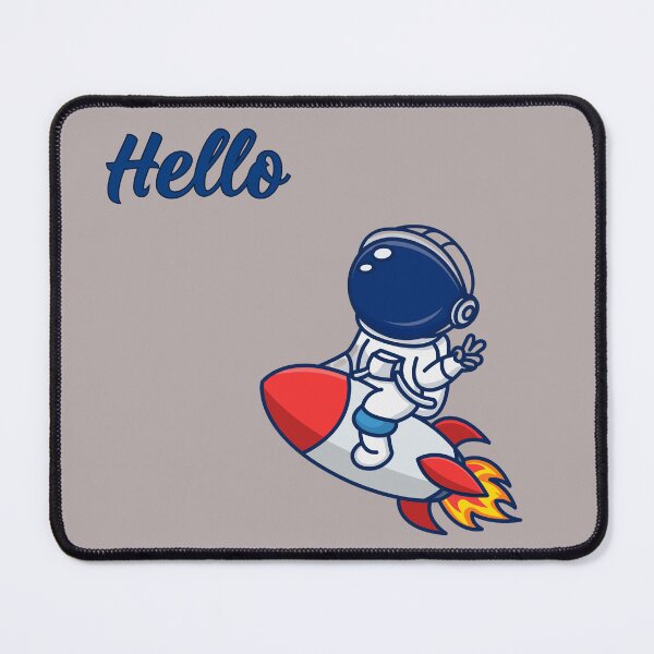 Item preview, Cute Astronaut Riding Rocket - Hello Space designed and sold by SeJaa.