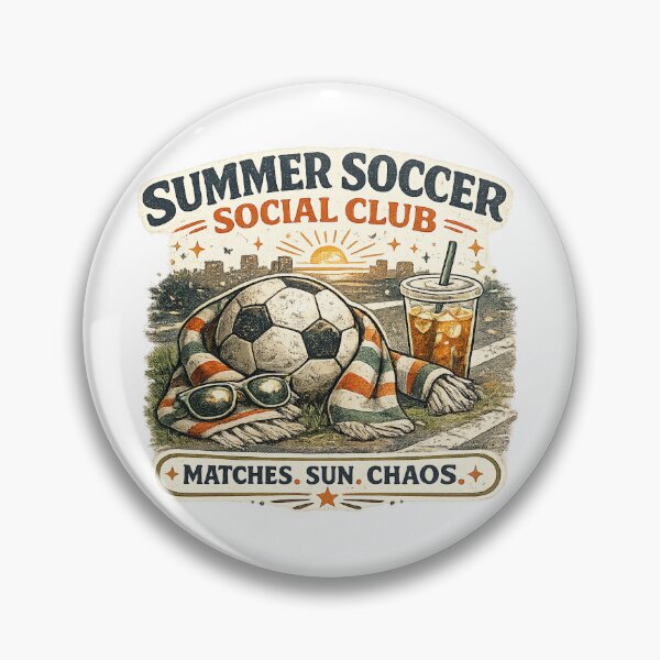 Item preview, Summer Soccer Social Club Matches Sun Chaos Shirt designed and sold by Concrete Coffee Studio.