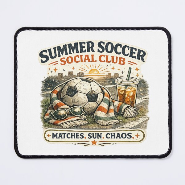 Item preview, Summer Soccer Social Club Matches Sun Chaos Shirt designed and sold by Concrete Coffee Studio.